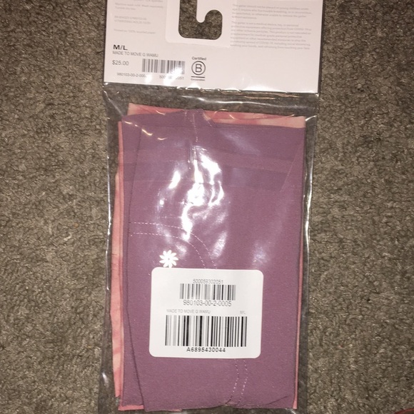 NIOP Athleta Made to Move Gaiter Pink and Purple (2) in each Package - Picture 3 of 6